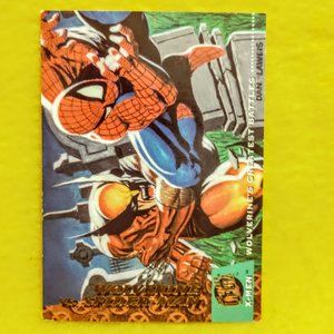 94 Fleer Ultra #141 Wolverine vs Spiderman X-Men Card